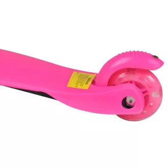 Koloběžka tříkolová MINI SCOOTER se svítícími kolečky, růžová Koloběžka tříkolová MINI SCOOTER se svítícími kolečky, růžová