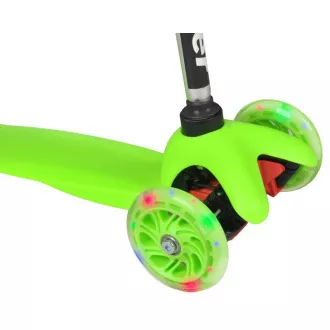 Koloběžka tříkolová MINI SCOOTER se svítícími kolečky, zelená Koloběžka tříkolová MINI SCOOTER se svítícími kolečky, zelená