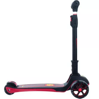 Dětská tříkolová koloběžka Story 2v1 Deluxe se svítícími kolečky mini scooter, černo-červená Dětská tříkolová koloběžka Story 2v1 Deluxe se svítícími kolečky mini scooter, černo-červená