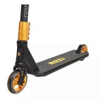 Freestyle koloběžka NKD Rizz Stunt, Černo-zlatá Freestyle koloběžka NKD Rizz Stunt, Černo-zlatá