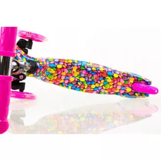 Koloběžka tříkolová MINI SCOOTER se svítícími kolečky, BONBON Koloběžka tříkolová MINI SCOOTER se svítícími kolečky, BONBON