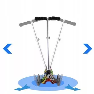 Koloběžka tříkolová MINI SCOOTER se svítícími kolečky, Motýlci Koloběžka tříkolová MINI SCOOTER se svítícími kolečky, Motýlci
