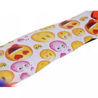 Koloběžka tříkolová MINI SCOOTER se svítícími kolečky, EMOJI Koloběžka tříkolová MINI SCOOTER se svítícími kolečky, EMOJI