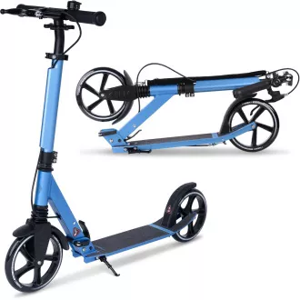 Skládací koloběžka MOVINO City Comfort+, černá - Blue Edition Skládací koloběžka MOVINO City Comfort+, černá - Blue Edition