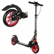 Skládací koloběžka ENERO ULTRA SPEED s kotoučovou brzdou, 200mm, černá