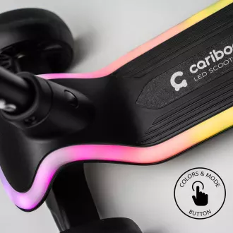 Dětská tříkolová koloběžka Cariboo LEDstar, růžová Dětská tříkolová koloběžka Cariboo LEDstar, růžová