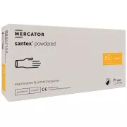 SANTEX POWDERED – Latexové pudrované rukavice tělové, 100 ks, S