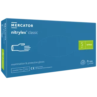 NITRYLEX CLASSIC - Nitrilové rukavice (bez pudru) modré, nesterilní - 100 ks, M NITRYLEX CLASSIC - Nitrilové rukavice (bez pudru) modré, nesterilní - 100 ks, M