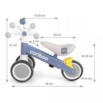 Odrážedlo MOVINO Cariboo® FRIENDS - již od 1 roku, modro-šedé Odrážedlo MOVINO Cariboo® FRIENDS - již od 1 roku, modro-šedé