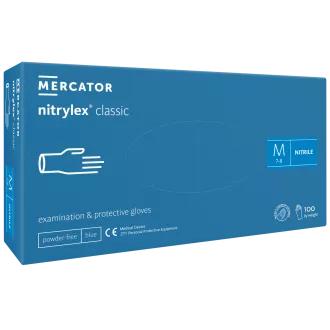 NITRYLEX CLASSIC - Nitrilové rukavice (bez pudru) modré, nesterilní - 100 ks, XS NITRYLEX CLASSIC - Nitrilové rukavice (bez pudru) modré, nesterilní - 100 ks, XS