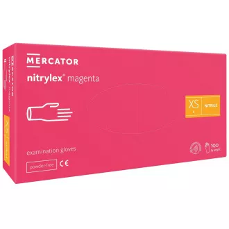 NITRYLEX MAGENTA - Nitrilové rukavice (bez pudru), 100 ks, M NITRYLEX MAGENTA - Nitrilové rukavice (bez pudru), 100 ks, M