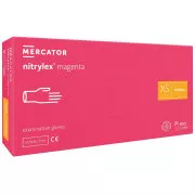NITRYLEX MAGENTA - Nitrilové rukavice (bez pudru), 100 ks, XS