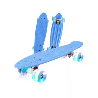 Pennyboard s LED kolečky, 56 cm LIGHT BLUE Pennyboard s LED kolečky, 56 cm LIGHT BLUE