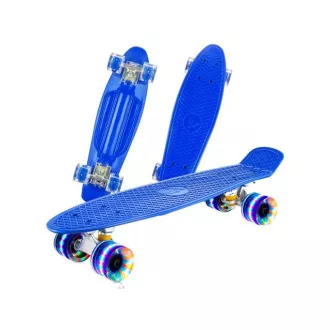 Pennyboard s LED kolečky, 56 cm DARK BLUE Pennyboard s LED kolečky, 56 cm DARK BLUE