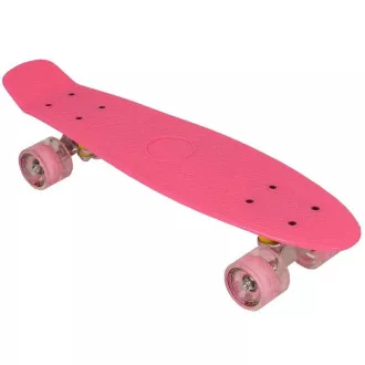 Pennyboard s LED kolečky, 56 cm PINK Pennyboard s LED kolečky, 56 cm PINK