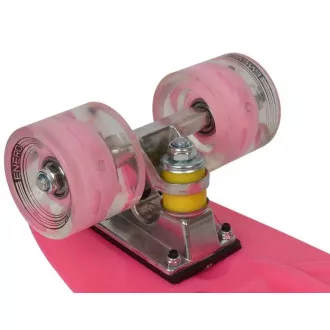 Pennyboard s LED kolečky, 56 cm PINK Pennyboard s LED kolečky, 56 cm PINK