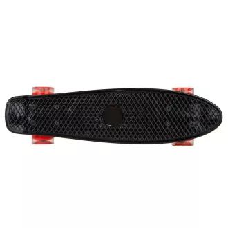 Pennyboard s LED kolečky, 56 cm BLACK/RED Pennyboard s LED kolečky, 56 cm BLACK/RED