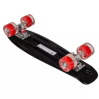 Pennyboard s LED kolečky, 56 cm BLACK/RED Pennyboard s LED kolečky, 56 cm BLACK/RED