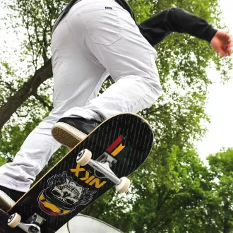 Skateboard NKX Rasta Skull