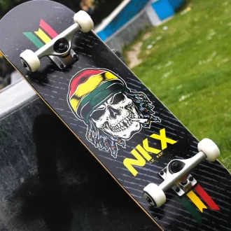 Skateboard NKX Rasta Skull