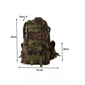 Maskáčový batoh Lynx, vojenská kamufláž - 48.5 l, Maskáč pouštní Maskáčový batoh Lynx, vojenská kamufláž - 48.5 l, Maskáč pouštní