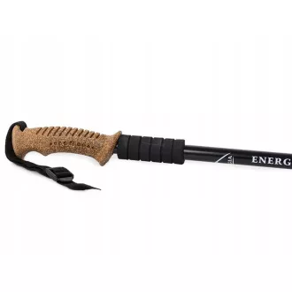 Trekingové hole Nordic Walking s ergonomickou, korkovou rukojetí, 135 cm, 2 ks, Černá Trekingové hole Nordic Walking s ergonomickou, korkovou rukojetí, 135 cm, 2 ks, Černá