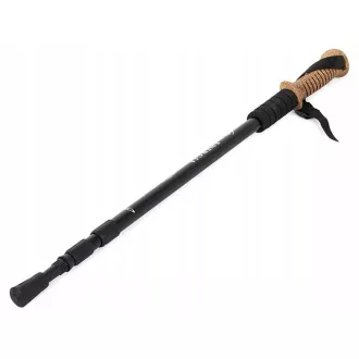 Trekingové hole Nordic Walking s ergonomickou, korkovou rukojetí, 135 cm, 2 ks, Černá Trekingové hole Nordic Walking s ergonomickou, korkovou rukojetí, 135 cm, 2 ks, Černá