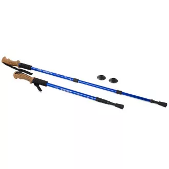 Trekingové hole Nordic Walking s ergonomickou, korkovou rukojetí, 135 cm, 2 ks, Červená Trekingové hole Nordic Walking s ergonomickou, korkovou rukojetí, 135 cm, 2 ks, Červená