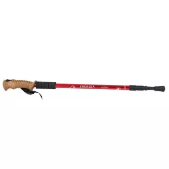 Trekingové hole Nordic Walking s ergonomickou, korkovou rukojetí, 135 cm, 2 ks, Červená Trekingové hole Nordic Walking s ergonomickou, korkovou rukojetí, 135 cm, 2 ks, Červená