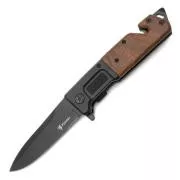 FOXTER Skládací turistický nůž s dřevěnou rukojetí, 23 cm