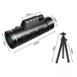 GENETIC-OPTIC Turistický monokulár 40x60 se stativem GENETIC-OPTIC Turistický monokulár 40x60 se stativem