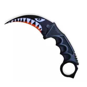 Skládací nůž KARAMBIT CS:GO 19,5 cm, Vzor:Žralok Skládací nůž KARAMBIT CS:GO 19,5 cm, Vzor:Žralok