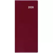 Diář měsíční kapesní Božka PVC bordo