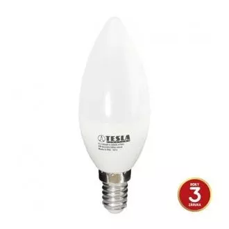 TESLA - LED CL140540-4, žárovka CANDLE svíčka, E14, 5W, 230V, 470lm, 15 000h, 4000K studená bíl TESLA - LED CL140540-4, žárovka CANDLE svíčka, E14, 5W, 230V, 470lm, 15 000h, 4000K studená bíl