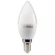 TESLA - LED CL140530-7, žárovka CANDLE svíčka, E14, 5W, 230V, 400lm, 25 000h, 3000K teplá bílá,