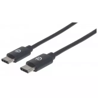 MANHATTAN kabel Hi-Speed USB-C, Type-C Male to Type-C Male, 2m, černý MANHATTAN kabel Hi-Speed USB-C, Type-C Male to Type-C Male, 2m, černý