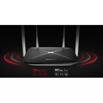 MERCUSYS AC12 WiFi5 router (AC1200, 2, 4GHz/5GHz, 3x100Mb/s LAN, 1x100Mb/s WAN) MERCUSYS AC12 WiFi5 router (AC1200, 2, 4GHz/5GHz, 3x100Mb/s LAN, 1x100Mb/s WAN)