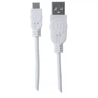 MANHATTAN Kabel propojovací USB 2.0 A Male / Micro-B Male, 1.8m, bílý MANHATTAN Kabel propojovací USB 2.0 A Male / Micro-B Male, 1.8m, bílý