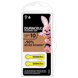 Duracell Jednorázová zinkovzdušná baterie ZA, 6-pack Duracell Jednorázová zinkovzdušná baterie ZA, 6-pack
