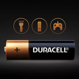 Duracell Jednorázová alkalická baterie AA, 4-pack Duracell Jednorázová alkalická baterie AA, 4-pack