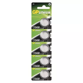 GP Jednorázová lithiová baterie CR2430, 5-pack GP Jednorázová lithiová baterie CR2430, 5-pack