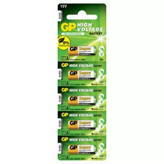 GP Jednorázová alkalická baterie A23, 5-pack GP Jednorázová alkalická baterie A23, 5-pack