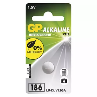 GP Jednorázová alkalická baterie LR43, 1-pack GP Jednorázová alkalická baterie LR43, 1-pack