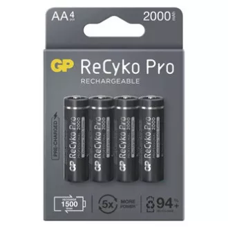 GP Nabíjecí Ni-MH baterie AA, 4-pack GP Nabíjecí Ni-MH baterie AA, 4-pack