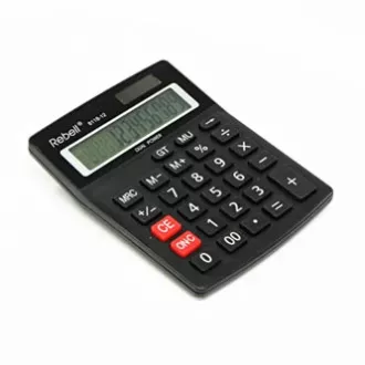 Rebell Kalkulačka RE-8118-12 BX, černá, stolní, dvanáctimístná Rebell Kalkulačka RE-8118-12 BX, černá, stolní, dvanáctimístná