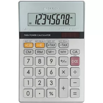 Sharp Kalkulačka EL-330ER, stříbrná, kapesní, osmimístná Sharp Kalkulačka EL-330ER, stříbrná, kapesní, osmimístná