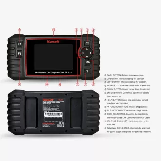 Diagnostika iCarsoft FR V2.0 pro Peugeot / Citroen / Renault / Dacia Diagnostika iCarsoft FR V2.0 pro Peugeot / Citroen / Renault / Dacia
