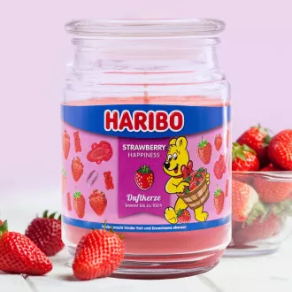 HARIBO Vonná svíčka Strawberry Happiness 510 g