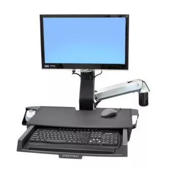 ERGOTRON StyleView® Sit-Stand Combo Arm s prac. plochou,nástěnný držák do lišty LCD, klávesnice+ myš,sklopný,černý ERGOTRON StyleView® Sit-Stand Combo Arm s prac. plochou,nástěnný držák do lišty LCD, klávesnice+ myš,sklopný,černý