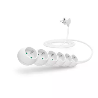 CONNECT IT prodlužovací kabel 230 V, 6 zásuvek, 3 m, bez vypínače (bílý) CONNECT IT prodlužovací kabel 230 V, 6 zásuvek, 3 m, bez vypínače (bílý)